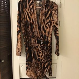 Venus Size XL Animal Print silky dress. Never worn.